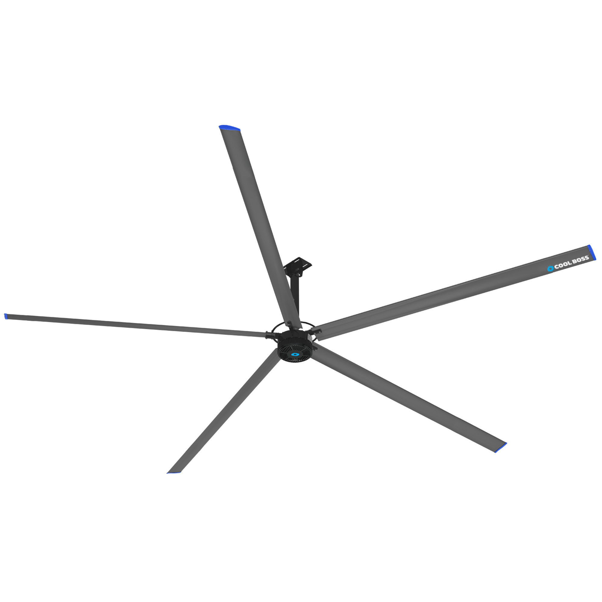 Cool Boss Industrial Ceiling Fan — 24ft. Dia., 14,850 CFM, 203-230V, 50-60 Hz, Model# CB24HVLS